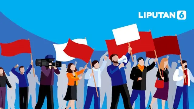 Banner Infografis Demo Tolak UU Cipta Kerja. (Liputan6.com/Abdillah)