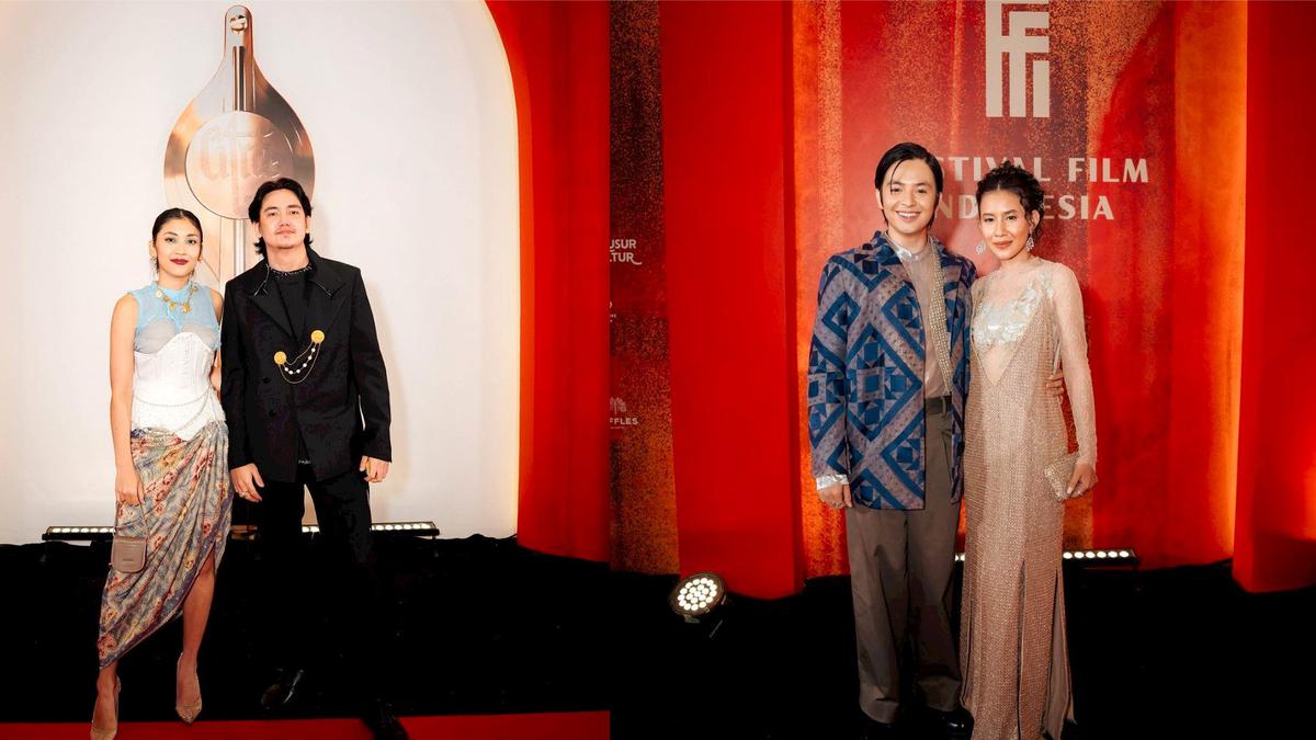 6 Gaya Couple Artis Hadiri Festival Film Indonesia 2023, dari Adipati