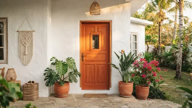 Warna Pintu untuk Rumah dengan Dinding Putih