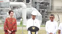 Presiden Joko Widodo (Jokowi) akhirnya meresmikan proyek kilang gas raksasa Tangguh Train 3 di Papua Barat, Jumat (24/11/2023) pagi.