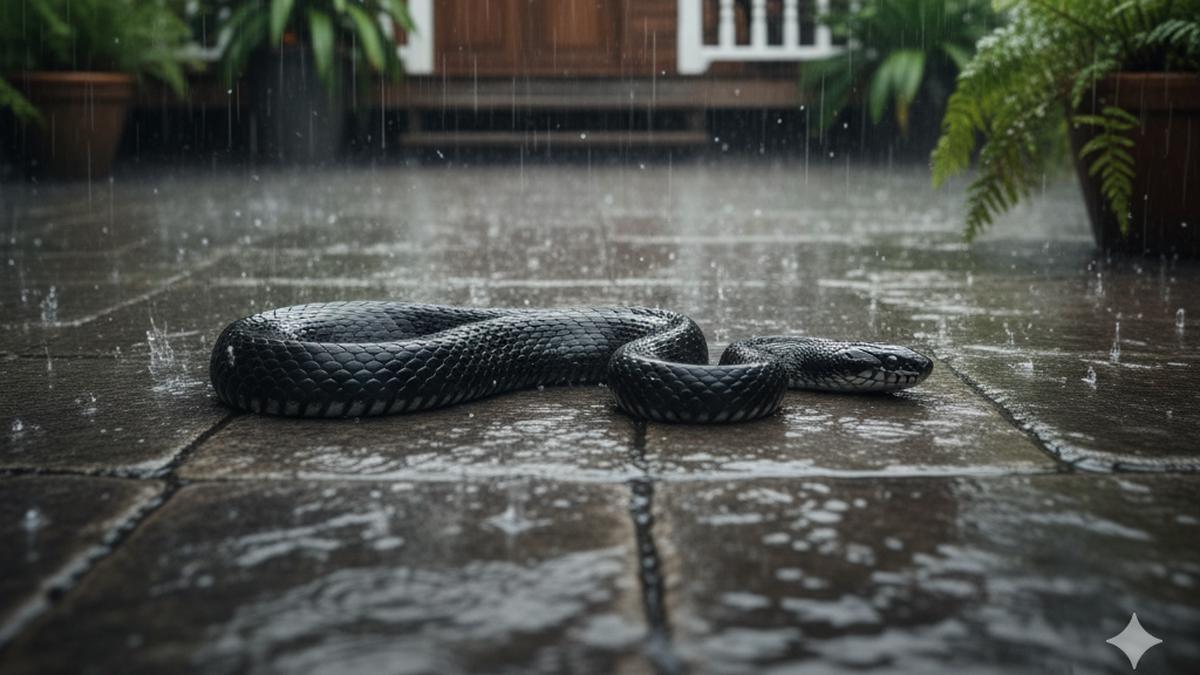 Apa yang Harus Dilakukan Jika Ular Muncul di Teras Setelah Hujan? Ini 7 Langkah Cepat Penanganan Aman