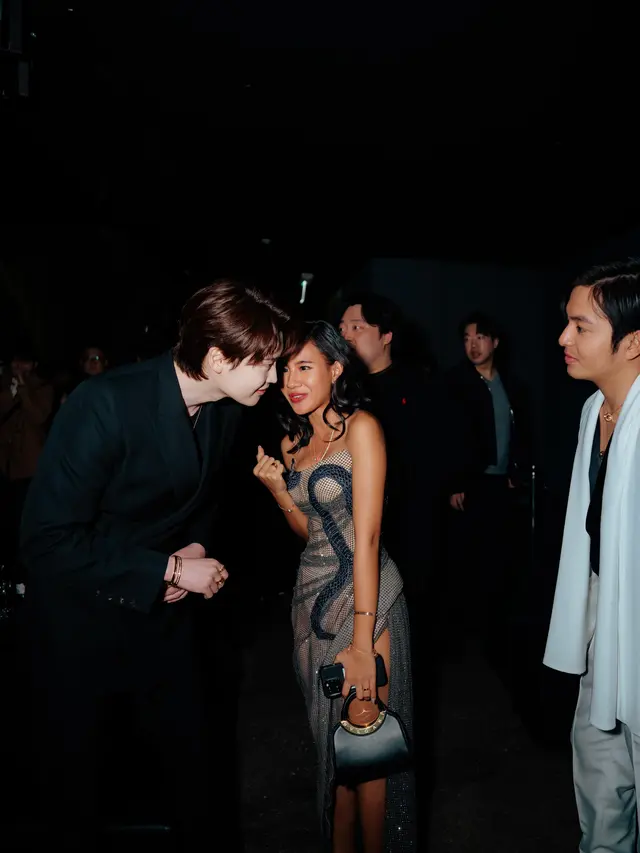 Angga Yunanda, Shenina, dan Lee Jong Suk di Bulgari Studio (Photos by Bulgari & Imanuel Abraham @snap.nuel)