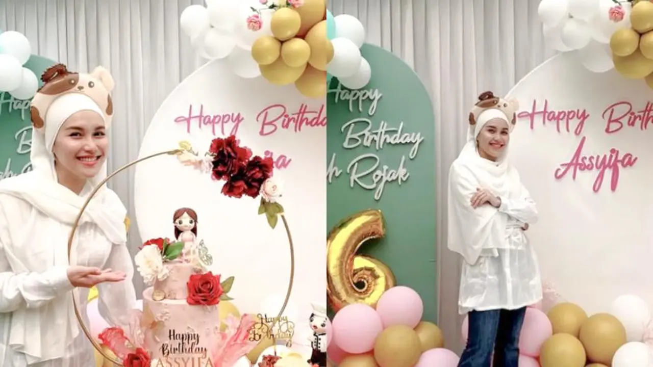 7 Pesona Cantik Ayu Ting Ting Pakai Hijab di Perayaan Ulang Tahun Adiknya, Tuai Pujian