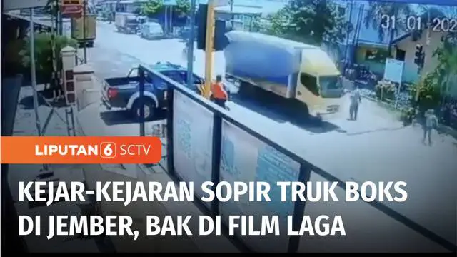 VIDEO: Curi Ponsel, Sopir Truk Boks Ugal-ugalan saat Dikejar Polisi, Serempet Mobil Petugas