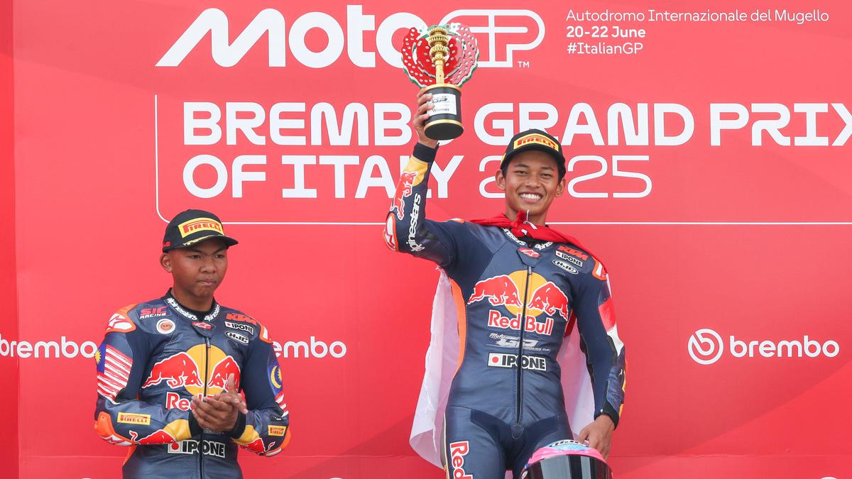 Veda Ega Pratama Finis P2 Lagi di Bull MotoGP Rookies Cup 2025 Austria: Kado Manis Hari Kemerdekaan RI