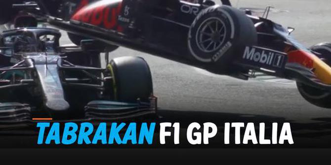 VIDEO: Detik-Detik Tabrakan F1 GP Italia Antara Hamilton dan Verstappen