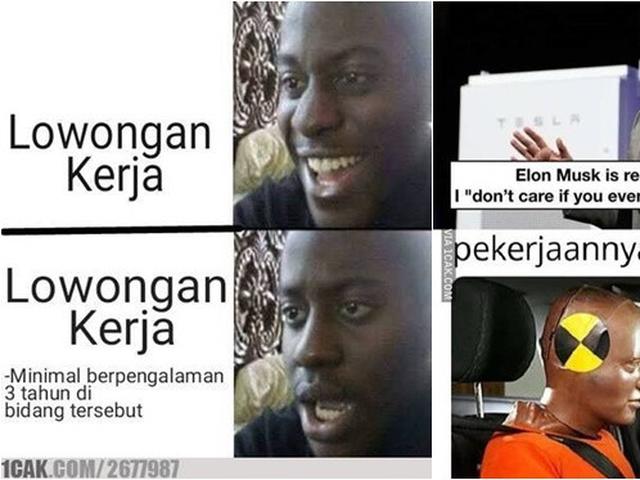 6 Meme Kocak Lowongan Kerja Ini Bikin Senyum Nyengir Hot Liputan6 Com