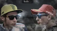 Duel Rossi vs Lorenzo (Bola.com/Rudi Riana)