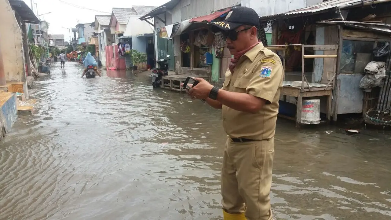 Banjir rob di Penjaringan, Jakarta Utara