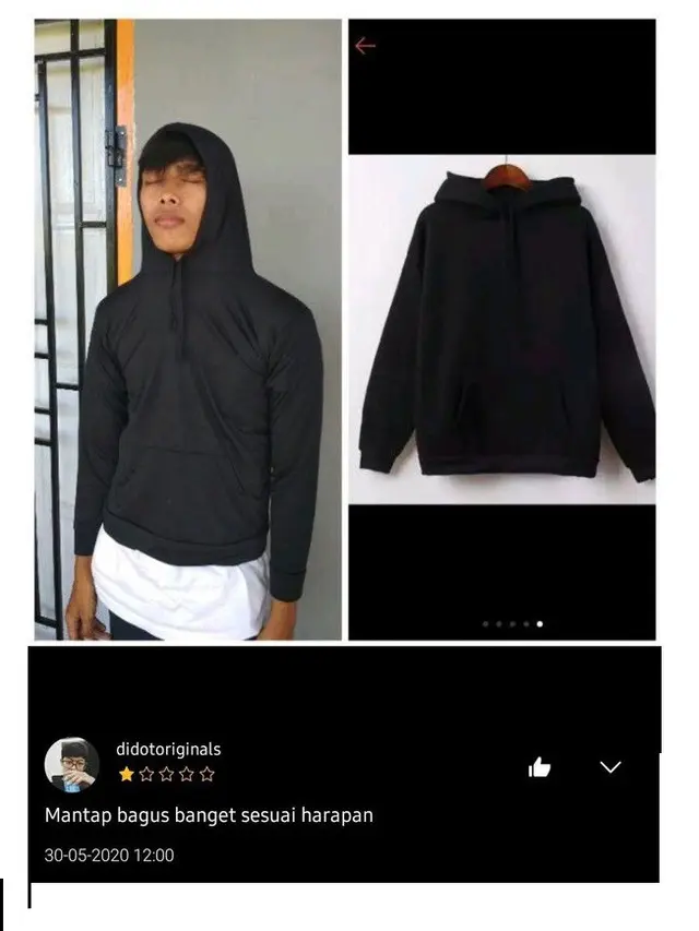 6 Ulasan Pembeli Online Shop saat Beli Baju Kekecilan Ini Kocak