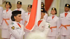 Peringatan HUT RI ke 69 di Istana Negara, Jajaran Menteri, Pejabat negara dan perwakilan dari negara sahabat turut menghadiri acara ini.