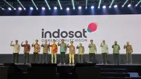 Peresmian merger Indosat-Tri yang kini bernama Indosat Ooredoo Hutchison oleh para direksinya. (Liputan6.com/ Agustinus Mario Damar).