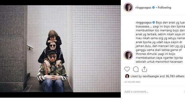 Ringgo Agus Rahman (Foto: Instagram)