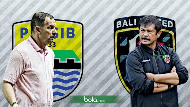 Dejan Antonic Persib Bandung vs Indra Sjafri Bali United (Bola.com/Samsul Hadi)