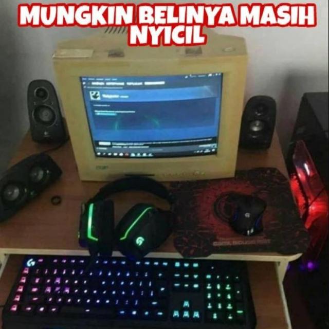 7 Potret Komputer dan Kursi Game Versi 'Low Budget' Ini Kreatif Banget