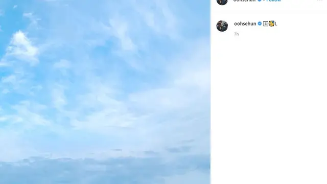 Sehun (Instagram/ oohsehun)