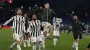 Skor 4-3 untuk kemenangan Juventus bertahan hingga laga usai. (AP/Alessandra Tarantino)