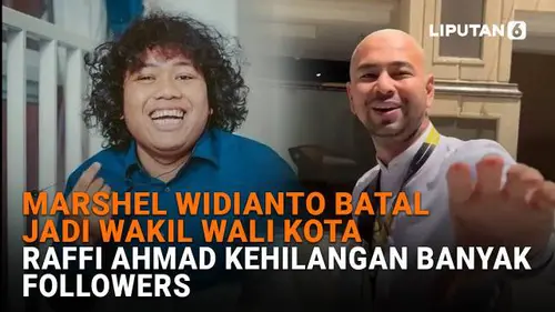 Marshel Widianto Batal jadi Wakil Wali Kota, Raffi Ahmad Kehilangan Banyak Followers