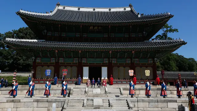 Ilustrasi Istana Korea Selatan