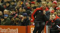 Jurgen Klopp merasa laga melawan Swansea City sulit karena faktor cuaca. (Reuters / Carl Recine)