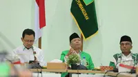 Plt Ketua Umum PPP Muhamad Mardiono saat memimpin acara bedah Daerah Pemilihan (Dapil) Jawa Tengah di Kantor DPP PPP, Menteng, Jakarta Pusat. (Istimewa)