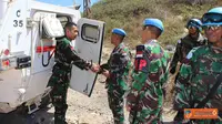 Wadansatgas Indobatt Kunjungi Pos Penjagaan di Lebanon