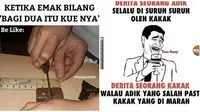 Meme Kocak Derita Punya Adik Ini Bikin Ketawa Geli (sumber:Icak.com)