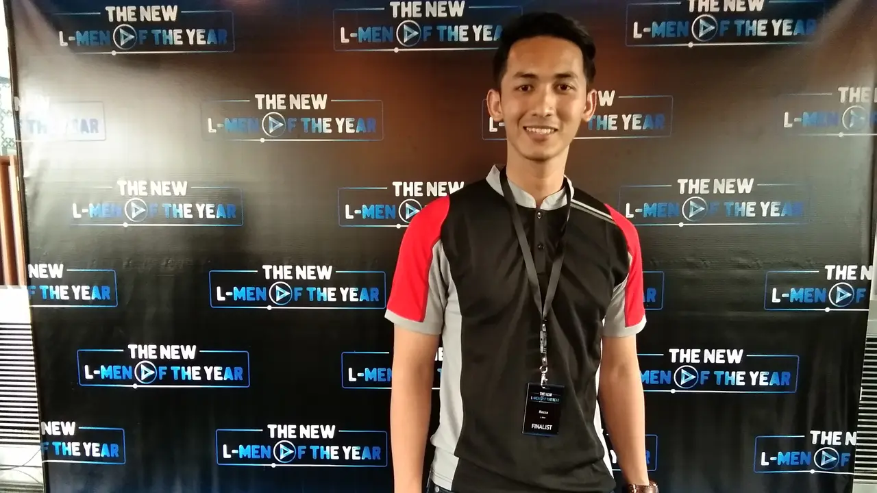 Salah satu dari 12 finalis "The New L-Men of The Year 2018”, Reza Prasetya
