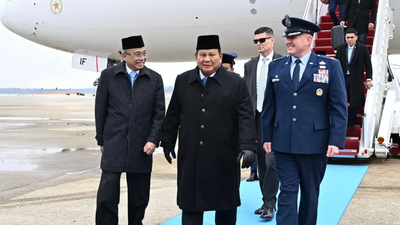 Presiden Prabowo Subianto Tiba di Amerika Serikat