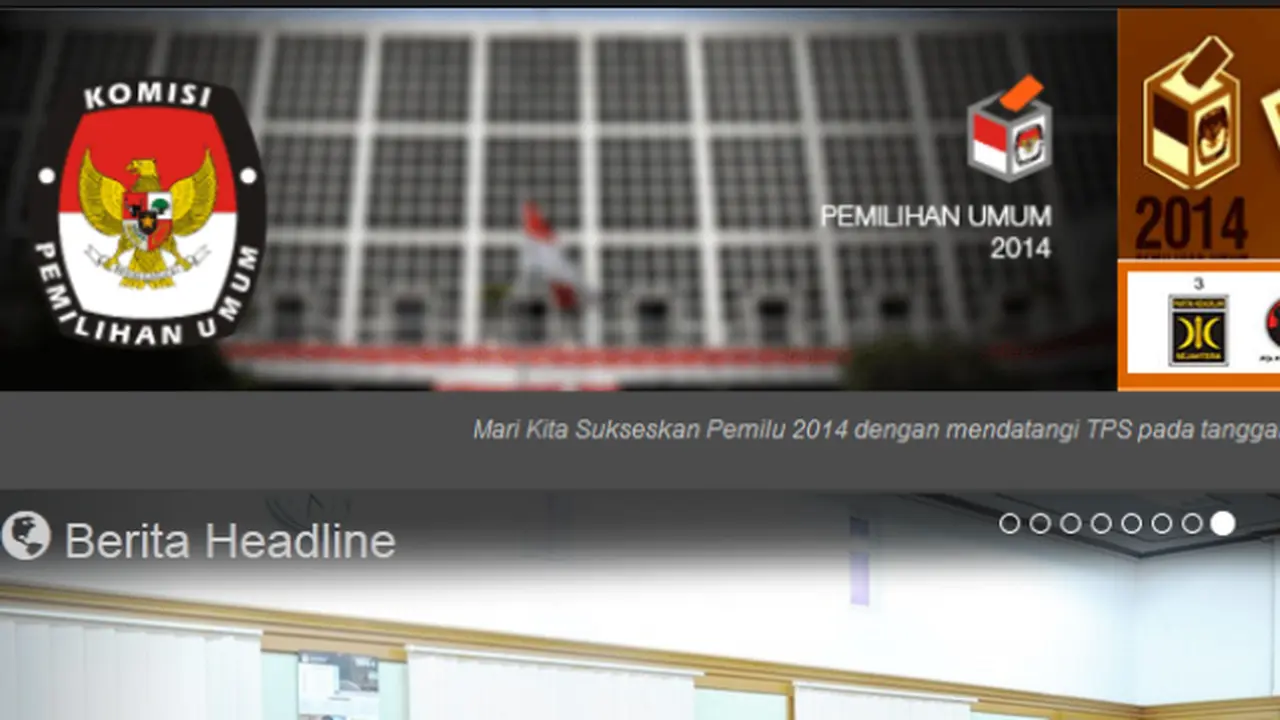 Situs KPU Sudah Bisa Diakses
