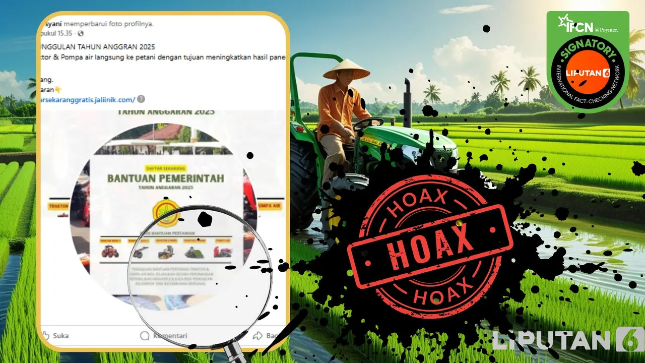 Tangkapan layar hoaks mencatut kementerian