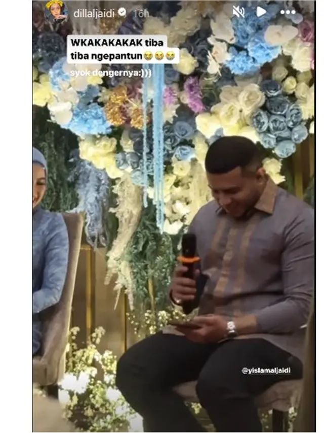6 Momen Pertunangan Yislam Kakak Fadil Jaidi, Paras Calon Istri Curi Perhatian