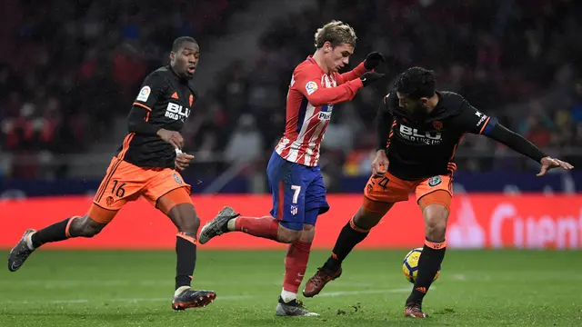 Menang Tipis Atas Valencia, Atletico Makin Jauhi Real Madrid