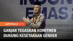 Bakal capres dari PDI Perjuangan Ganjar Pranowo menegaskan komitmen dalam mendukung kesetaraan gender. Penegasan itu disampaikan usai dialog bersama santriwati di GOR Mbah Muqoyim Buntet Pesantren, Kabupaten Cirebon, Jawa Barat.