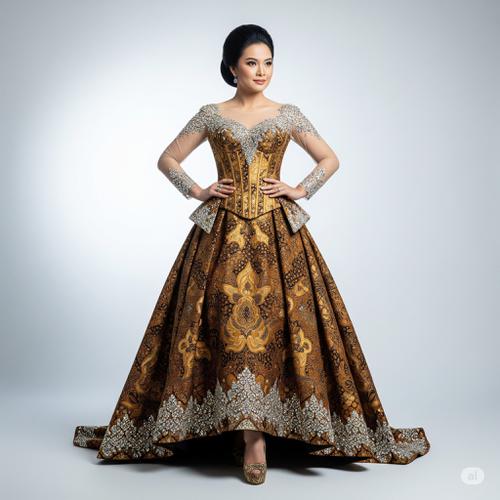 9 Model Gaun Batik Pesta Mewah untuk Acara Spesial, Cocok untuk Semua Usia