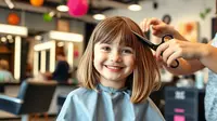 7 Model Rambut Segi untuk Anak Perempuan, Imut dan Rapi
