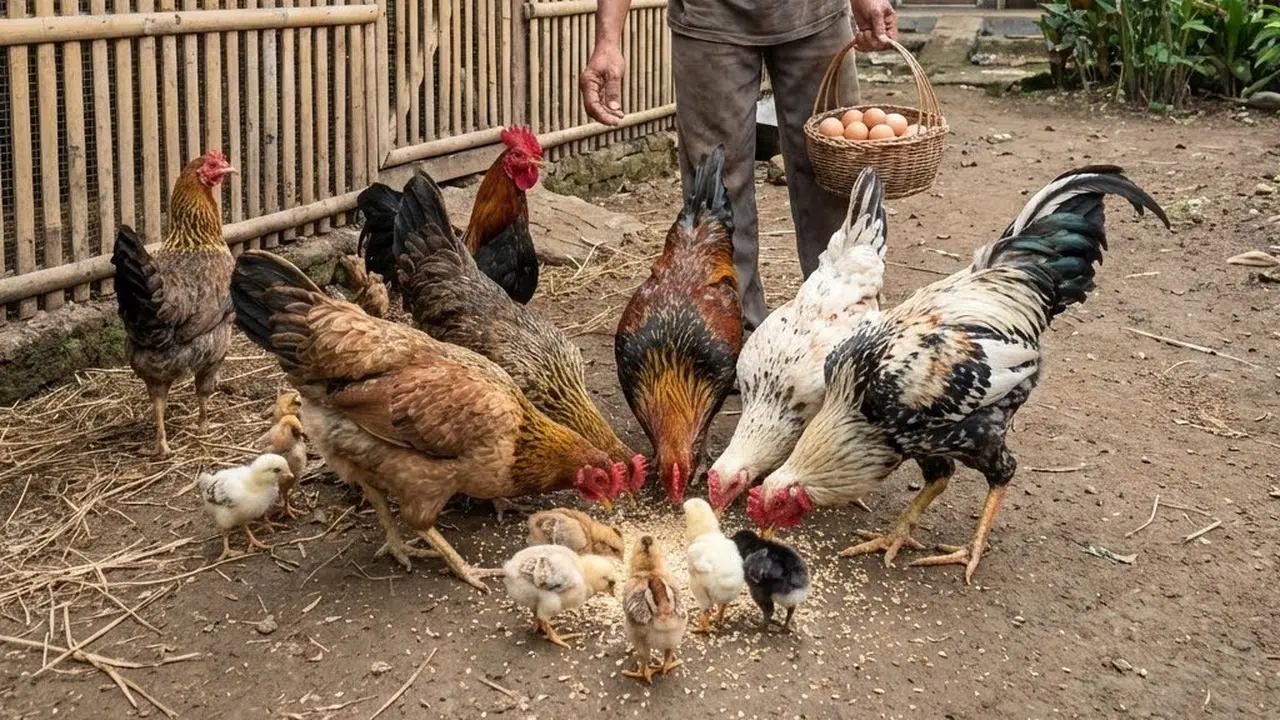 Ternak Ayam KUB (Kampung Unggul Balitbangtan) (Gemini AI)