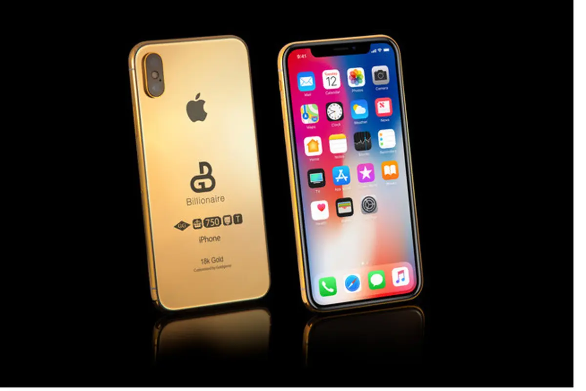 iPhone X emas