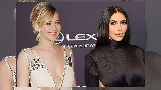 Jennifer Lawrence - Kim Kardashian
