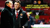 West Ham United vs Manchester United (Liputan6.com/Ari Wicaksono)