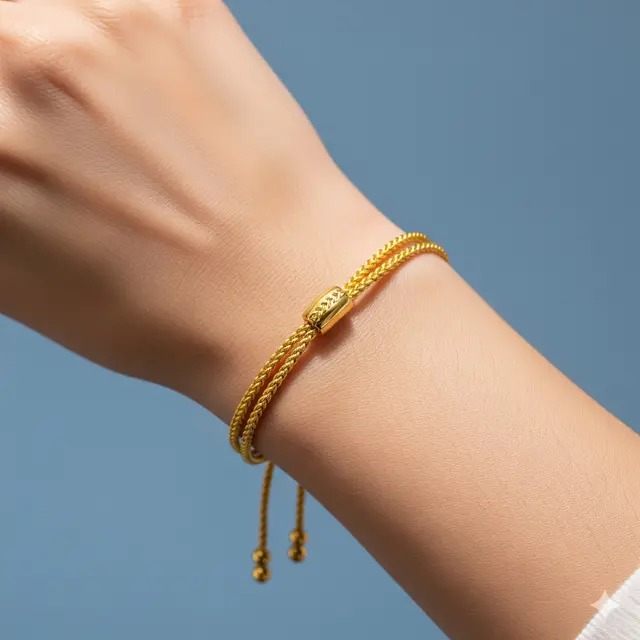 Model Gelang Serut Emas 24 Karat Elegan. (via Gemini)