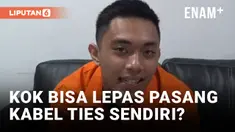 KETANGKEP KAMERA PASANG KABEL TIES SENDIRI, SAMBIL TERSENYUM MARIO DANDY AKUI MENYESAL ATAS PERBUATANNYA