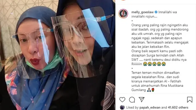 Melly Goeslaw - Rina Gunawan (Foto: Instagram/@melly_goeslaw)