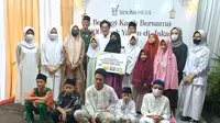 Sido Muncul Berbagi Kasih Bersama 1.000 Anak Yatim di Jakarta, Selasa (11/4).
