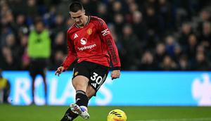 Benjamin Sesko kembali masuk papan skor lagi sebagai pemain pengganti untuk kali ketiga musim ini. (AFP/Paul ELLIS)