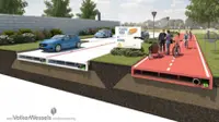 Sebuah perusahaan konstruksi asal Belanda berinovasi dengan membuat jalan raya berbahan plastik. 