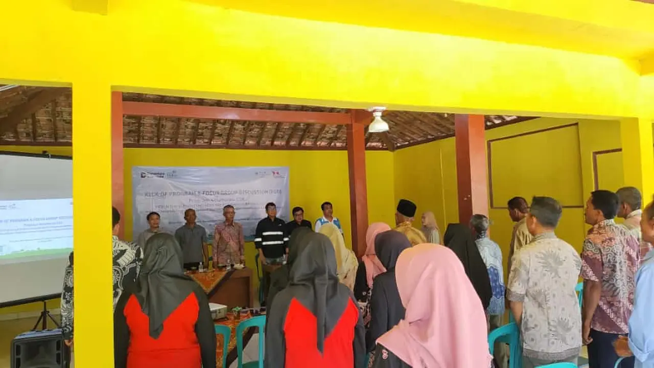 Warga Desa Karangasem, Gunungkidul, Provinsi Daerah Istimewa Yogyakarta (DIY).