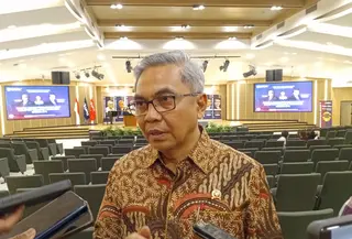 Ketua Komisi Pemberantasan Korupsi (KPK) Setyo Budiyanto di Kampus UPH Kabupaten Tangerang, Kamis (28/8/2025). (Liputan6.com/Pramita Tristiawati)