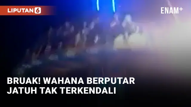 Horor! Wahana Berputar Hilang Kendali dan Hantam Tanah