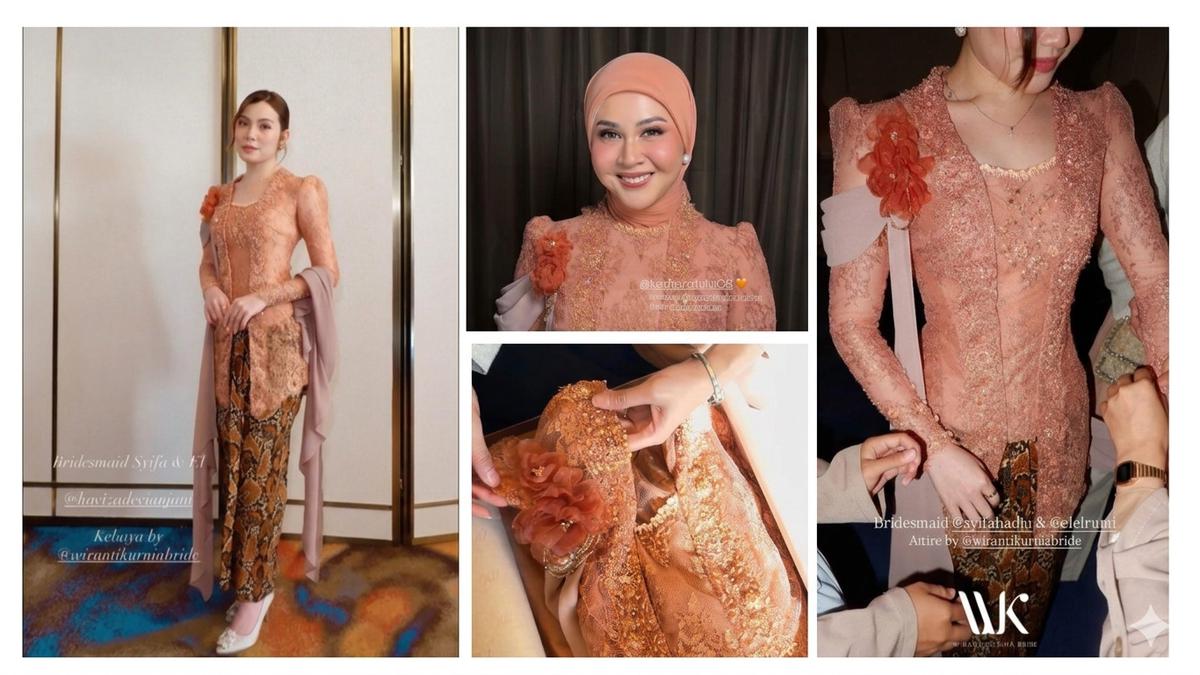 7 Detail Kebaya Bridesmaid Pernikahan Syifa Hadju dan El Rumi, Pancarkan Keanggunan